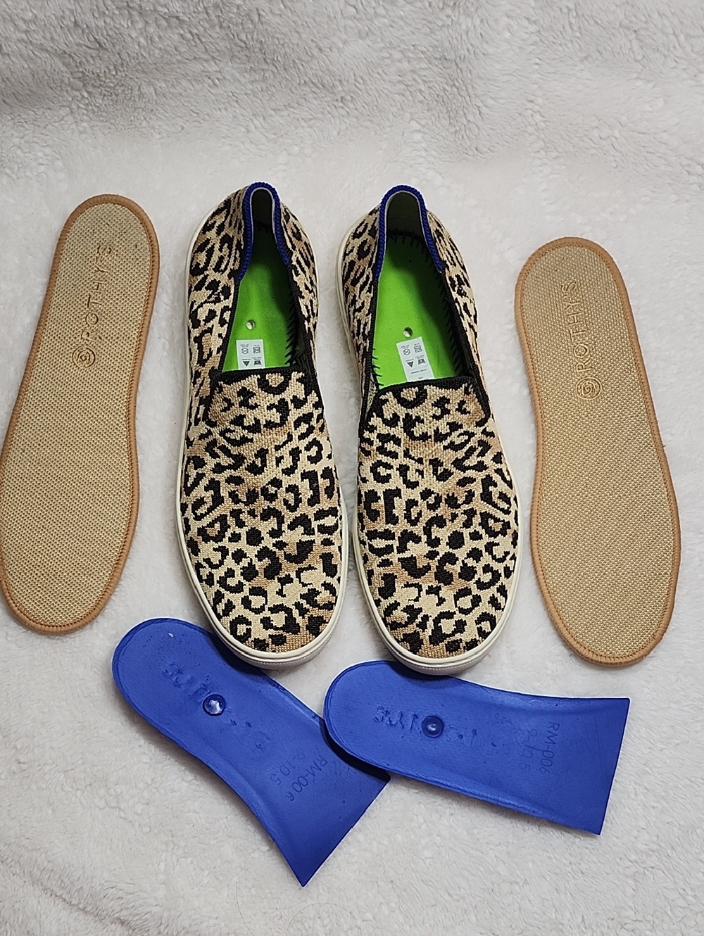 Rothy's The Original Slip On Loafers Washable Animal Print Shoes Sz 10 - Picture 3 of 16